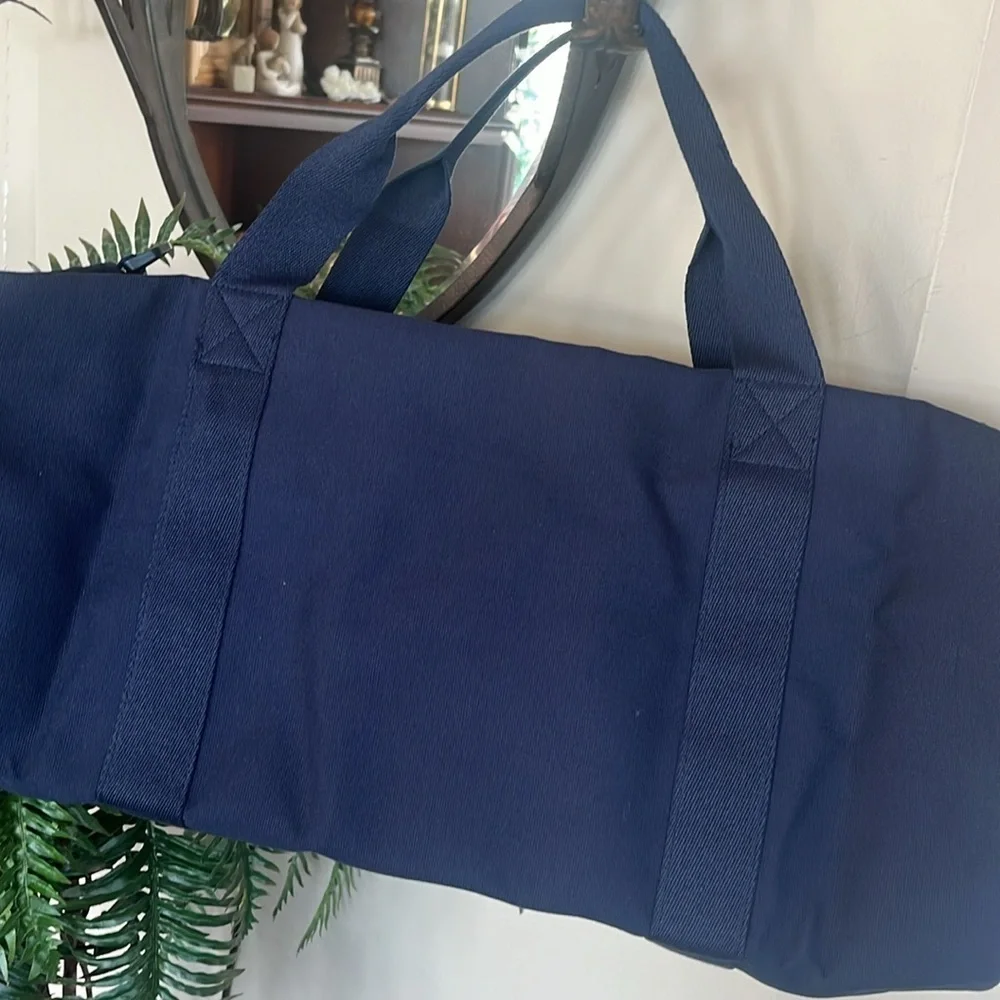 Brand New Polo Ralph Lauren Blue Duffle Bag w/ Embroidered Pony Colorful Logo